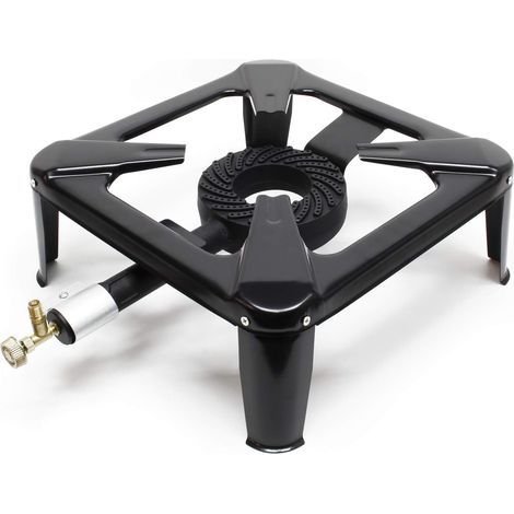 Estufa de gas para exterior, 560 x 410 x 165 mm, cocina de acero 450 g/h 7 KW, camping ocio excursión senderismo, uso propano/butano (1/5)