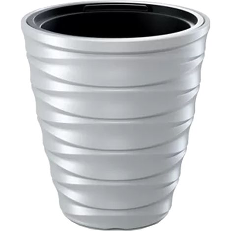 Maceta FREZE 14L., Con depósito, dimensiones (mm) 299x299x320, color Blanco