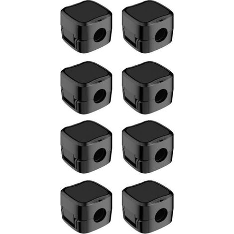 YMYNY 8Pcs Organisateur Câble Magnetique avec Auto-adhésifs, Clips Rangement de Câble, pour Câble Chargement USB, Câbles D'alimentation, pour Maison, Bureau (Noir) (1/4)