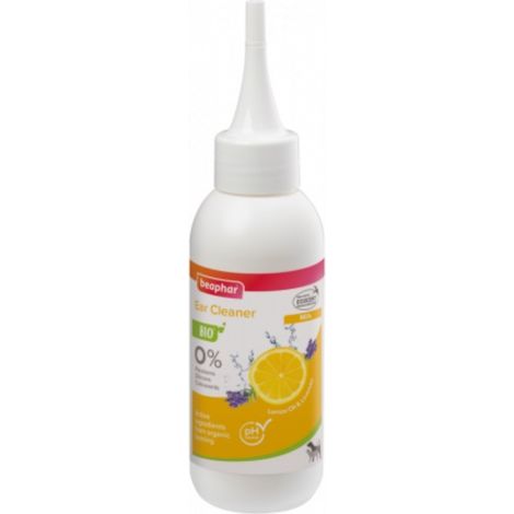 BEAPHAR Loción Ótica Bio Perro y Gato, Bote 100 ml