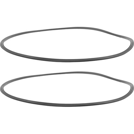Lot de 2 anneaux en caoutchouc noir pour base ronde tabouret bar, (1/5)