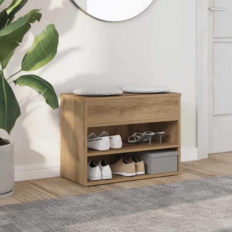 Schuhbank Artisan-Eiche 60x30x45 cm Holzwerkstoff