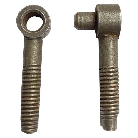 CERNIERA PERNO 9X12 MM DI TIPO ANUBA IN FERRO METAL STILE (12698V) FERRO VECCHIO (16389)