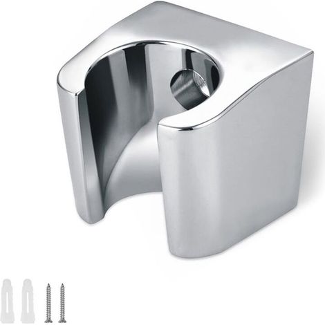 Alliage de Zinc Support Pommeau Douche, Accroche Pommeau de Douche Pour Poignées de Douche de Diamètre 20-22 mm, Salle de Bain Porte Douchette avec Vis, Support-Douche pour Salle de Bain (1/5)