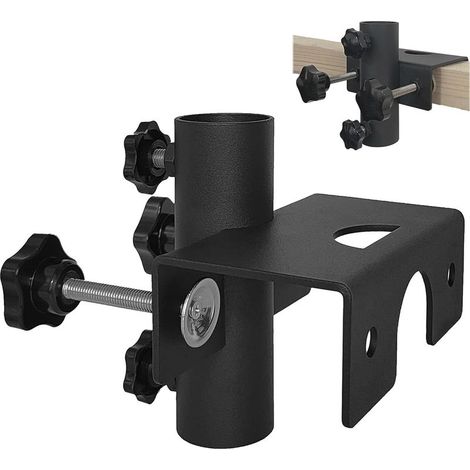 Support de parasol robuste pour balcon, clôture de jardin, plage de serrage 20 mm 63 mm, diamètre du parasol 23 mm 38 mm (1/5)