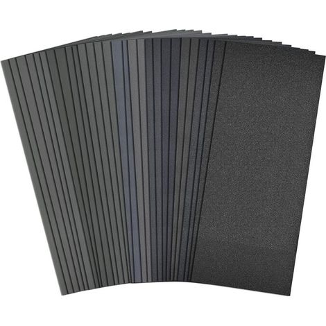 Papier de verre sec/imperméable (20 feuilles) grain 3000 (1/5)