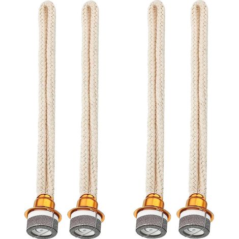 Lot de 4 mèches pour Lampe - pour Lampe à Huile - Contrôle de l'air - Brûleur catalytique - Mèche pour brûleur, diffuseur d'aromathérapie - Décoration de Maison (4/doré) (1/5)