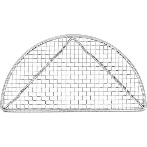 Grille de refroidissement pour la cuisson au four, en fil d'acier inoxydable résistant aux hautes températures, idéale pour rôtir, griller et rôtir. Forme demi-cercle, 18 cm. (1/5)