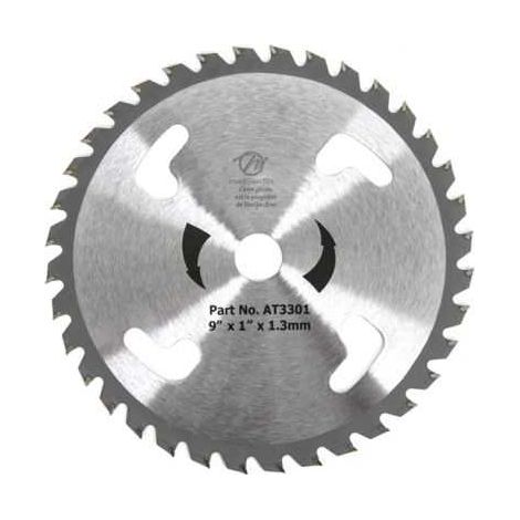 Lame disque carbure tungstène 36 dents Ø230 mm Al. 25,4 mm (1/4)