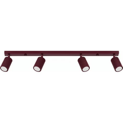 Sollux KARBON Barre de spots de plafond Karbon bordeaux 4x GU10 (1/5)