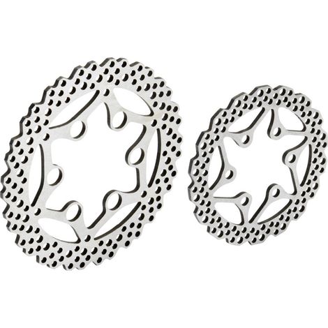1-4 YZ Style Steel F-R Brake Rotor Set: Promoto-MX-SM