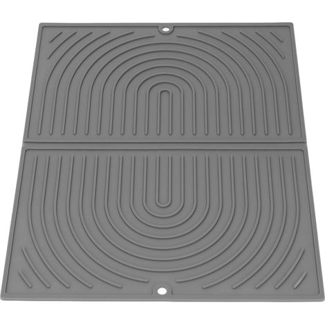 Tapis égouttoir à vaisselle en silicone facile à nettoyer, anti-brûlure et résistant à la chaleur, type 1, pour la cuisine. (1/5)