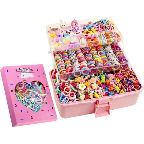Accessori per capelli per bambine, set per parrucchiera (1/5)