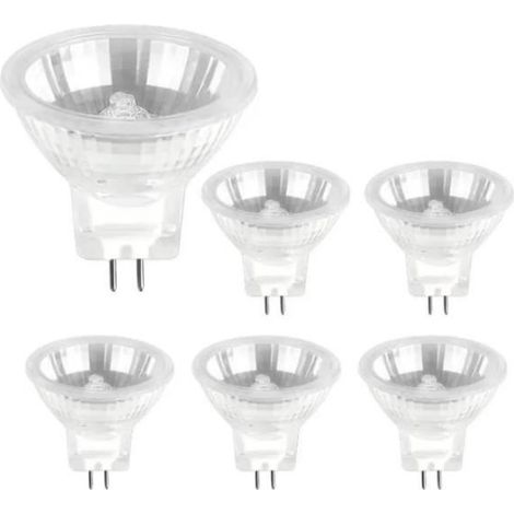Ampoule halogène 12V 20W GU4, dimmable, 250lm, blanc chaud 2700K. Idéale pour éclairage d'armoires et paysager. (1/3)