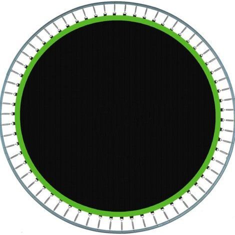 Round Trampoline Replacement Mat, with 42 Diameter Rings, Bounce Mat for 8 Feet Trampoline Accessories Green (1/4)