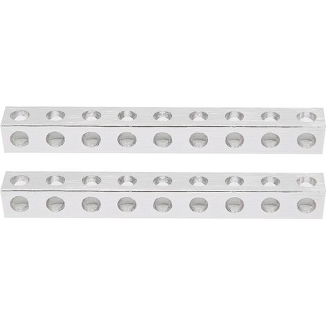 2pcs poutre carrée structure robotique 9 trous 8x8x72mm pièce accessoire 3106‑0009‑0072 (1/5)