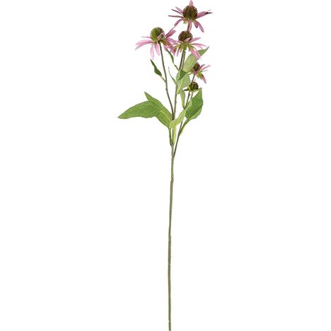 5 fleurs d'échinacée artificielles pour la maison, la table, la décoration de mariage, la lumière (1/4)
