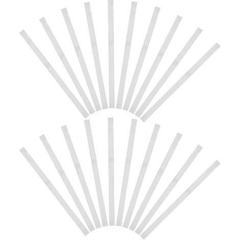 Sangles de Fixation en Pet Blanches Accessoires Pratiques 20pcs pour Montage et Réglage Flexibilité Supérieure et Haute Fiabilité pour Caisse Claire de Timbre de (1/5)