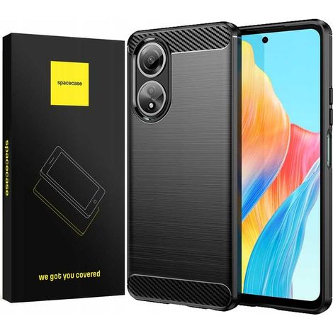 Coque Spacecase Carbon noire pour Oppo A58 4G (1/5)