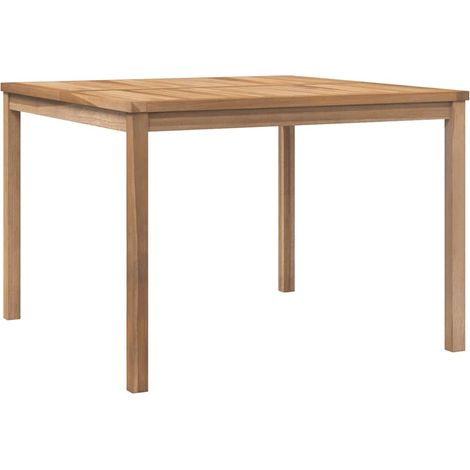 Maison Exclusive - Garten-Esstisch 110x110x77 cm Massivholz Teak (1/5)