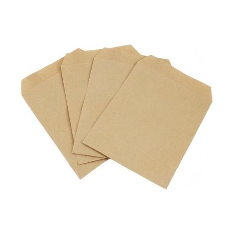 Papiertüten 100er Packung 18 x 13 x 2,5 cm Kleine braune Papiertüten Verpackungstüten Geschenktüten Minitüten zur Aufbewahrung von Snacks, Haarsp (1/5)