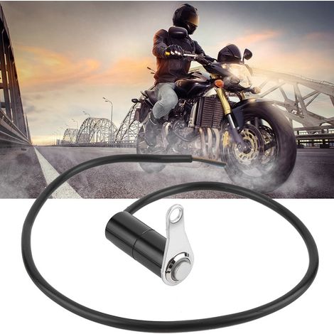 Interrupteur guidon moto bouton poussoir auto-retour LED bleue alliage aluminium pour klaxon démarrage coupure 1 pièce (1/5)