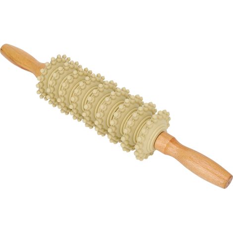 Bâton de massage en bois pour points trigger, libération des jambes fines, anti-cellulite, soulagement des fascias douloureux (1/5)