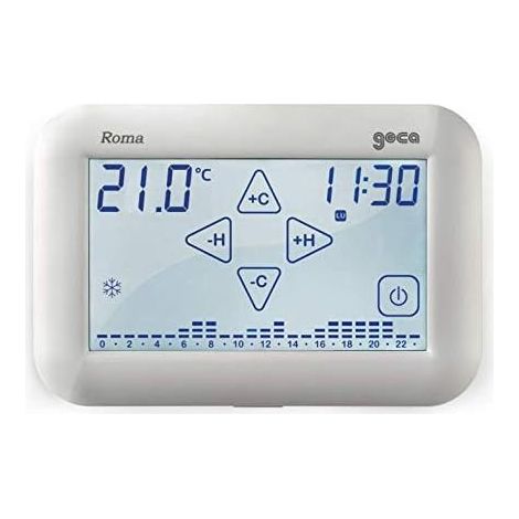 Cronotermostato Touch Screen A Batteria Roma ( Geca Cod. 33202557 ) (1/3)