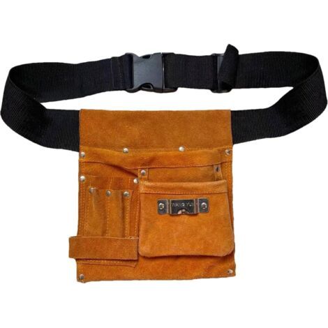 Tool Bag Belt, multi-Pocket Tool Pouch, réglable Garden Tool Belt, Ceinture en cuir artificiel, Hammer Holder Belt, Tool Organizer for men, Tool Organizer for Women (1/5)