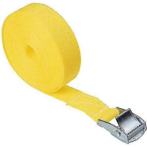 Sangle d'arrimage de voiture tendue 2,5 m x 25 mm, alliage de zinc et nylon, 8 couleurs (1/5)