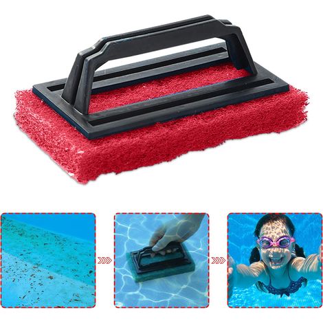 Brosse éponge pour piscine, pour les parois, le fond, les marches et le carrelage, compatible avec les jacuzzis-AquaForge (1/2)