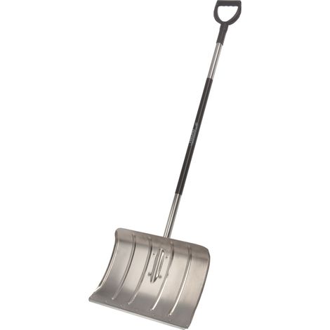 Freund Victoria Aluminium Schneeschieber Stahlkante 50x35 cm Alu-Stiel D-Griff