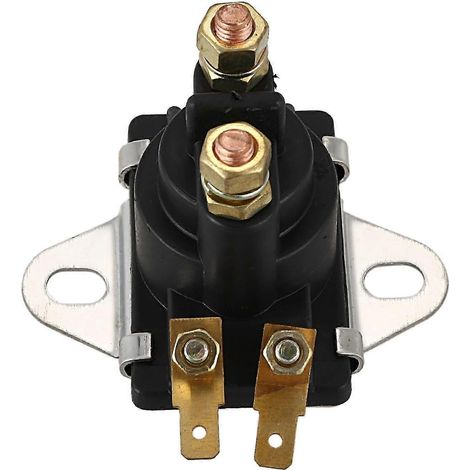 Électrovanne de relais d'inclinaison/trim, Mercruiser 89-96158T 12 V haute qualité Noir argent (1/5)