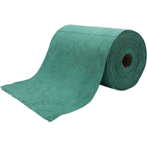 Bobine Essuyage Microfibre Verte Haute Absorption, Réutilisable - Dpe