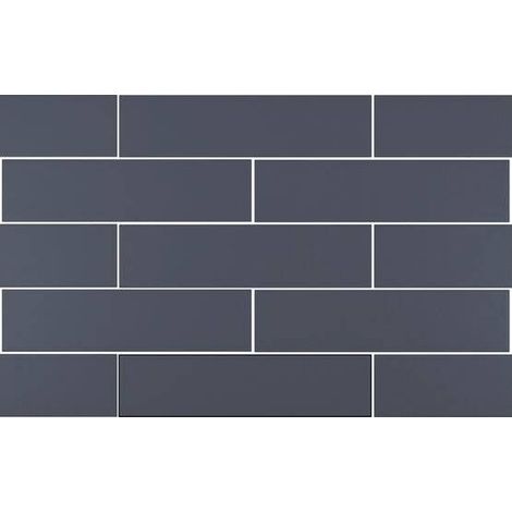 Carrelage mural faience effet graphique HAMPSTEAD Lisse Bleu - boîte de 0.44 m2 Lisse Woad -  - boîte de 0.44 m2