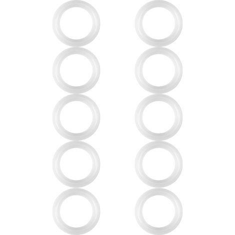 10 PCS Silicone Joint d'Étanchéité Rondelle Anneau Ensemble, 1.5"Tri-Clamp Joint Joint Torique Rondelle D'étanchéité Sanitaire Pince Ferrule Raccords pour OD 50.5mm Sanitaire Tuyau Soudure Ferrule,A (1/5)