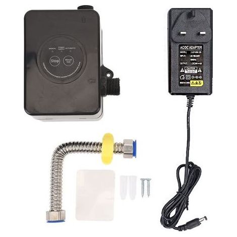 100-W-Wasserdruckerhöhungspumpe, 32 l/min, 25 m Förderhöhe, vollautomatisch und leise, 24 V, für Küche und Bad (GB-Stecker) (1/5)