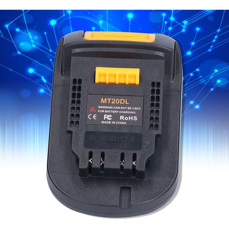 Station d'accueil pour batterie avec coque ABS, outil de conversion pour connecteur d'alimentation MT20DL (1/5)