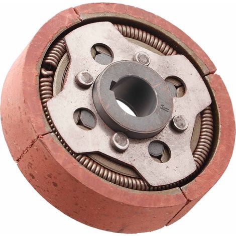 Volant d'embrayage en alliage métallique rainuré de 76 mm, adapté aux motos à moteur essence 4 temps de 49 cm3. (1/5)