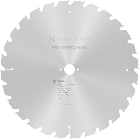 Lame de scie circulaire Bosch Construct Wood FWF 400x3,5x30 28Z - 2608640693 (1/10)