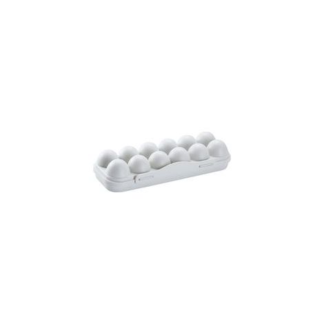 Contenitore per uova da frigorifero, contenitore per uova a 12 scomparti, porta uova da cucina, scatola protettiva, pratico cestino per uova in plastica per uso esterno - Crezuo
