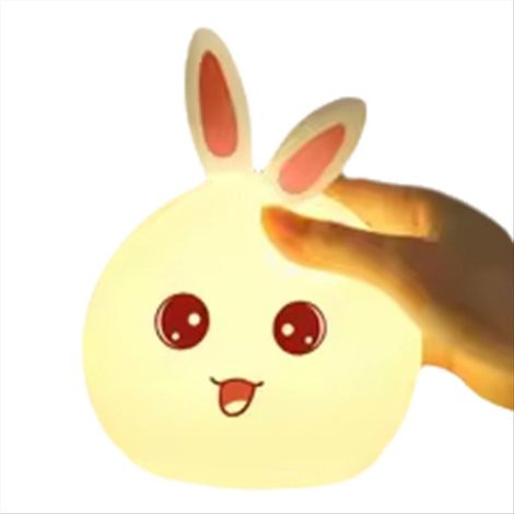 Niedliches Tier-Nachtlicht, wiederaufladbare Silikonlampe, sanftes und warmes Licht, ideales Geburtstagsgeschenk für Kinder (1/5)