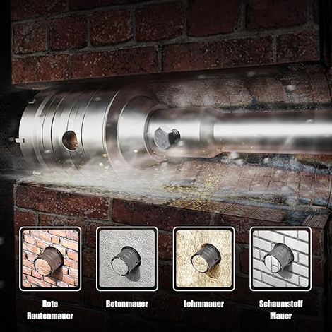 4-1/8" (105mm) Diamond Hole Saw with 2 Pilot Drills (1/2)