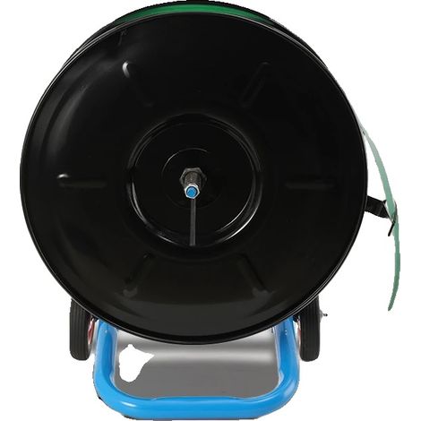 Carrello per reggiatura, in acciaio resistente, dimensioni 16,1" x 26,4" x 39,4", capacità di carico 70 kg, diametro reggiatura compatibile 8", peso 27,3 libbre (1/5)