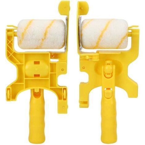 Paint border kit Color separation Roller + brush, for walls/ceilings DIYers, households (1/4)