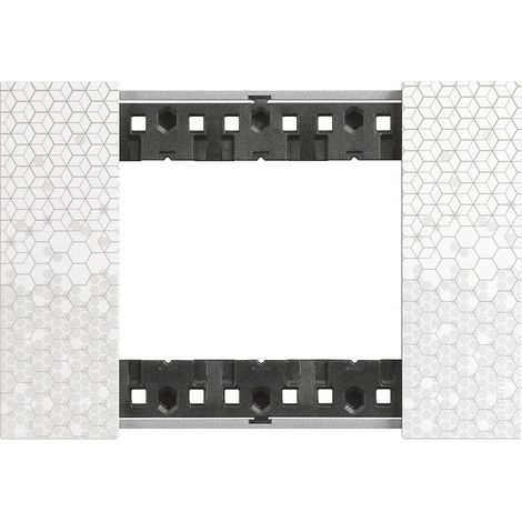 Living Now plaque pixel 3 modules BTICINO BTKA4803MW
