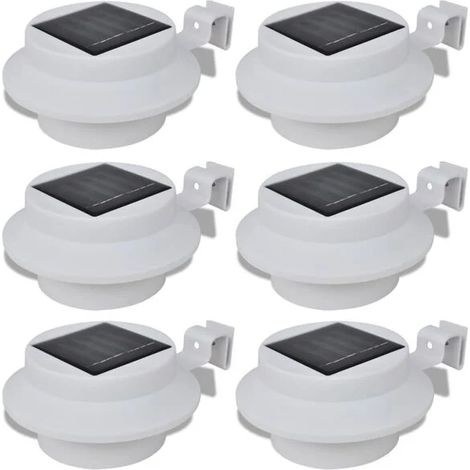 Kit d'éclairage solaire, adapté aux avant-toits et aux balustrades, blanc (1/5)