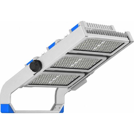 LED Fluter 900W Stadium Professional Grau  170lm/W IP66  Dimmbar 0-10V 5000K 30º Kaltweiß (1/2)
