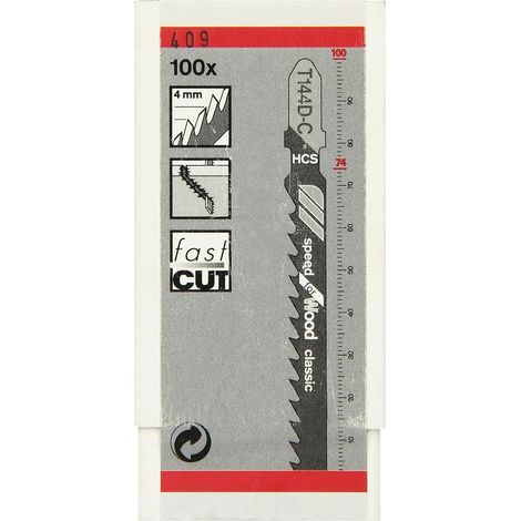 Bosch Stichsägeblatt T 144 D-C Classic, 100er Pack (1/3)