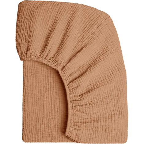 Drap-housse pour berceau bébé, couleur unie, bord élastiqué, installation facile, convient aux matelas ovales, ronds et rectangulaires en forme de sablier, pour garçons et filles (1/5)